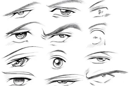 Аниме глаза мужские