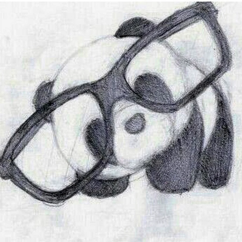 Нарисовать панду карандашом