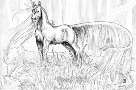 Раскраски лошади Единороги
