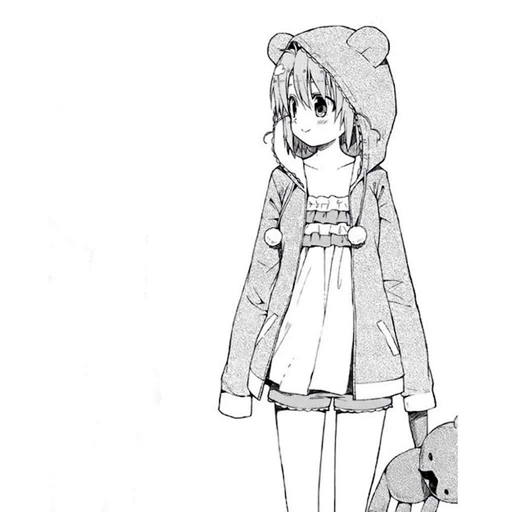 Раскраска девочка с одеждой аниме
